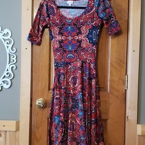 Lularoe nicole circle skirt a-line dress